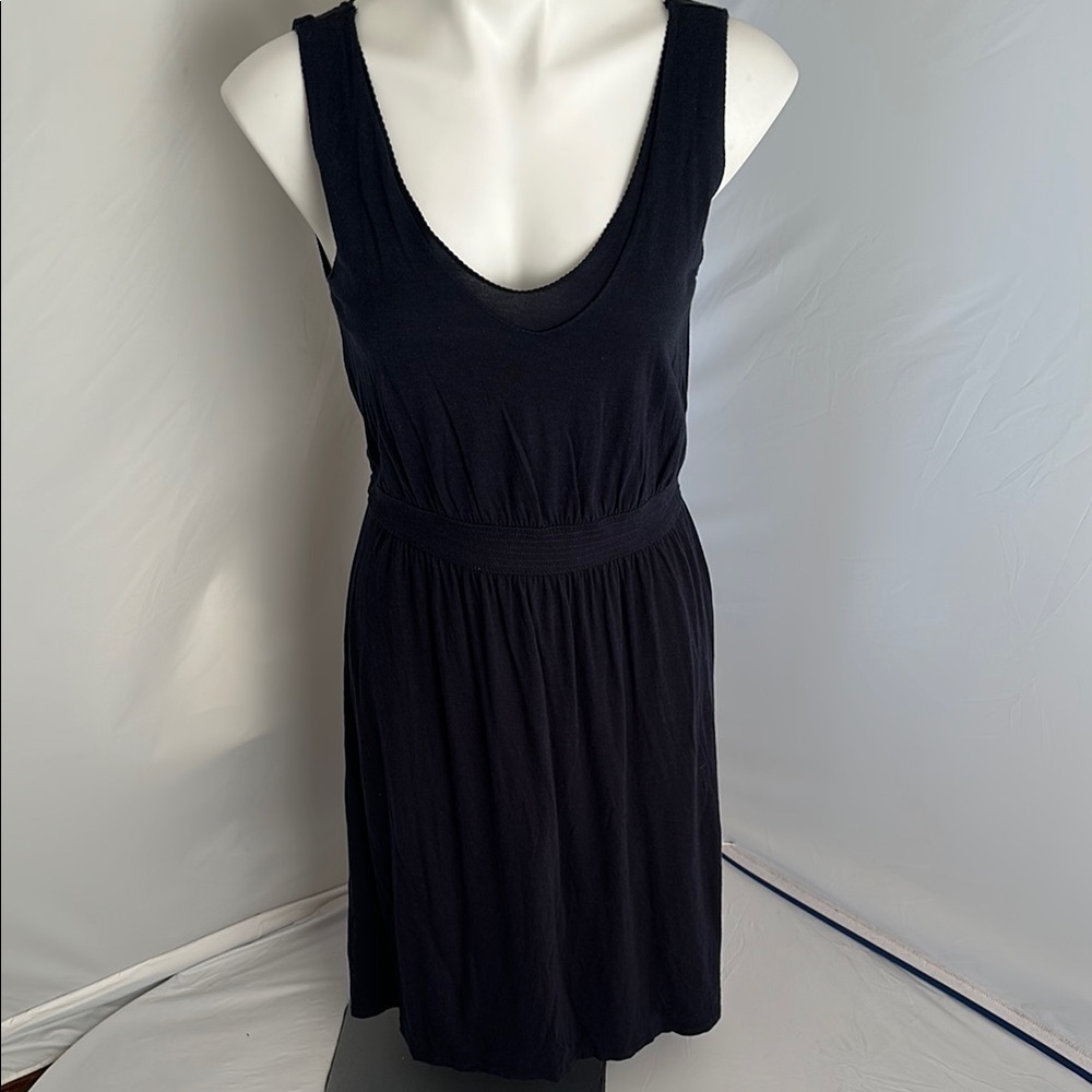 Gap navy blue stretch cotton sleeveless dress
